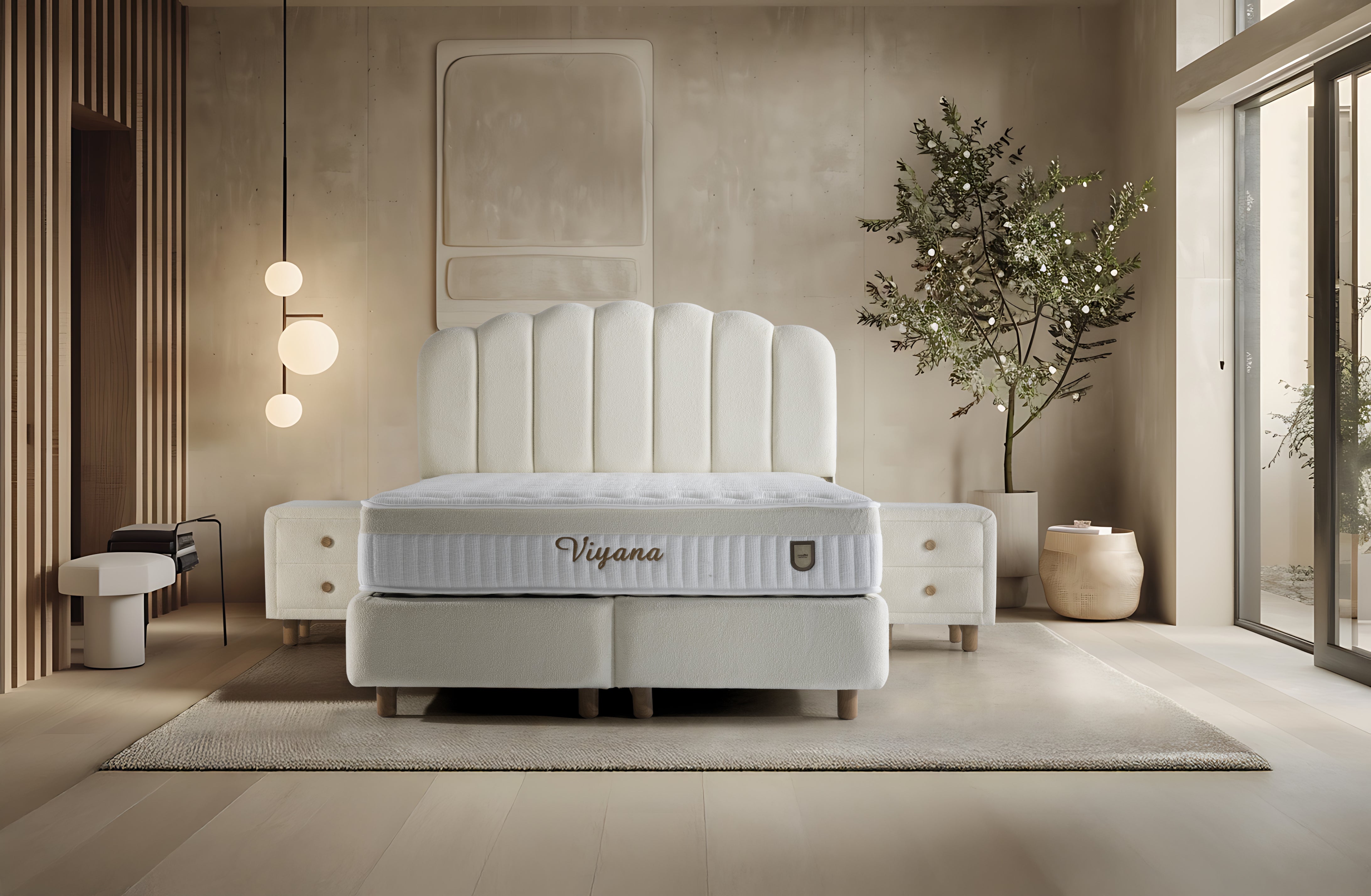 Ne. Viyana Boxspringbett mit Bettkasten