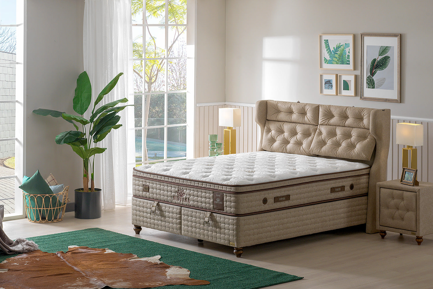 Bambi Nirvana Boxspringbett mit Bettkasten