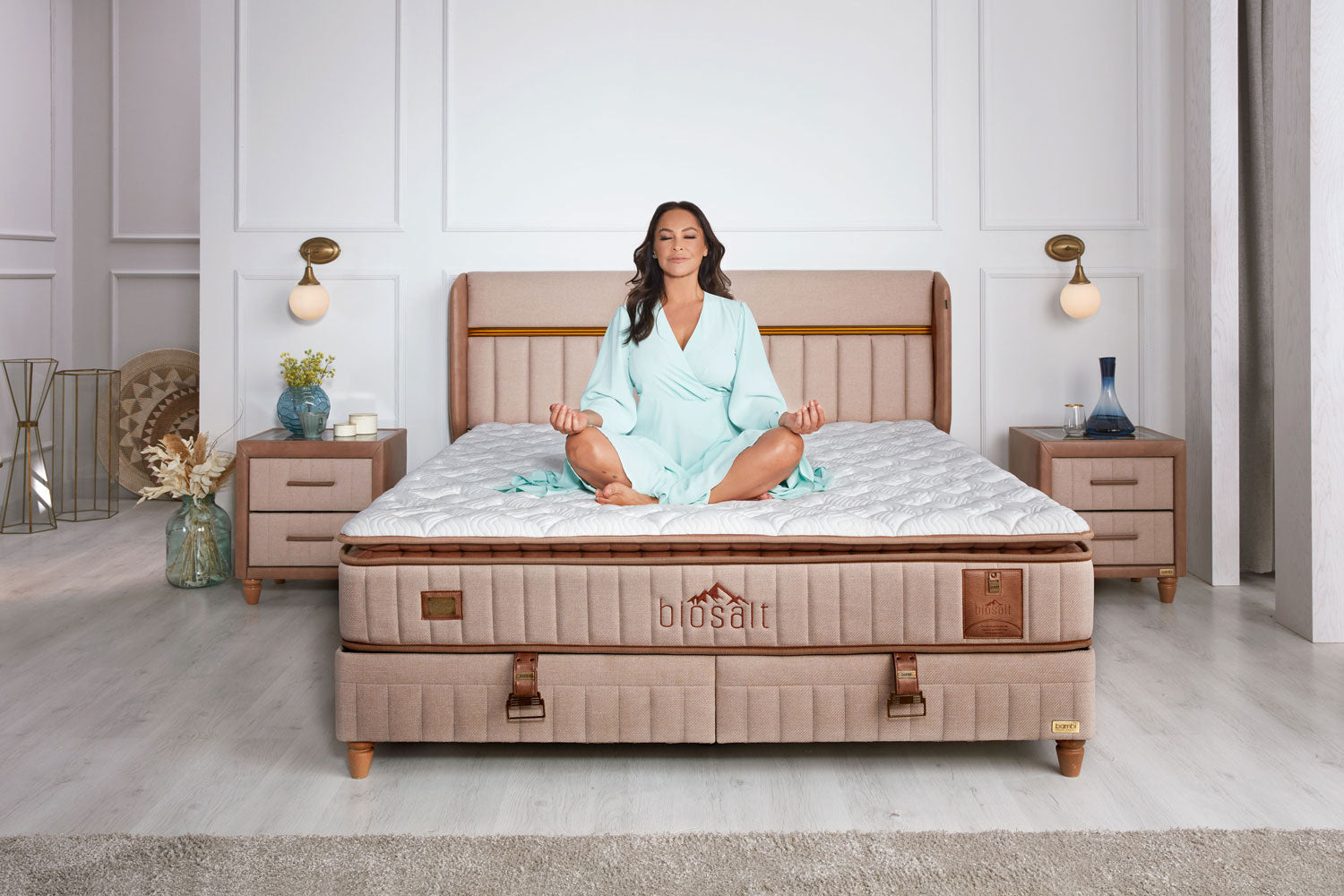 Bambi Biosalt Boxspringbett mit Bettkasten
