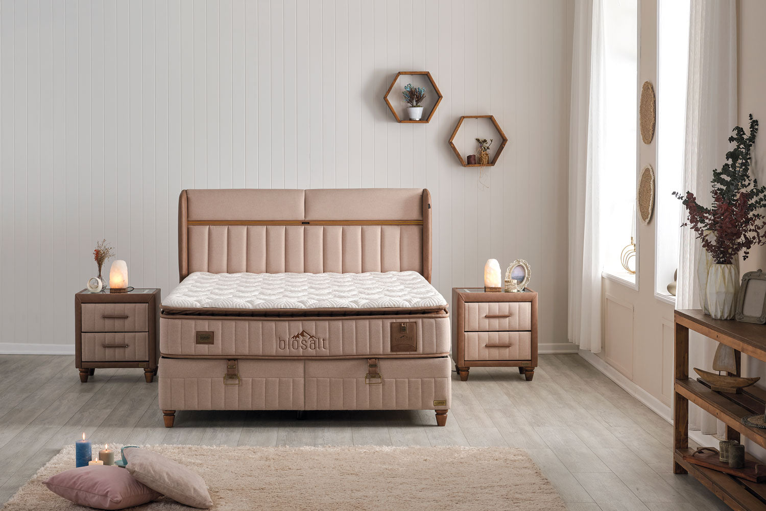 Bambi Biosalt Boxspringbett mit Bettkasten