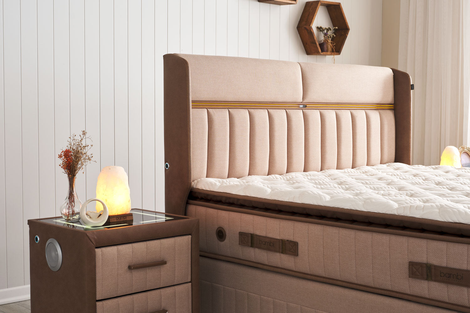 Bambi Biosalt Boxspringbett mit Bettkasten